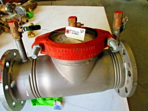 AMES Modell 2001SS 4" Flansch Doppel Rückschlagventil Baugruppe Edelstahl 175 PSI - Bild 1 von 8