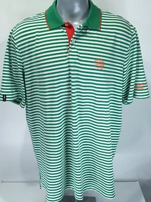 Ralph Lauren RLX Polo Verde Manga Corta XXL Camisa Campeonato Mundial de Golf Hombres Foto 1 de 4