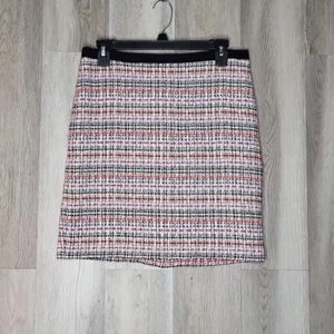 Talbots Petites schimmernder gewebter gefütterter Bleistift-Minirock Damengröße 8P - Bild 1 von 8