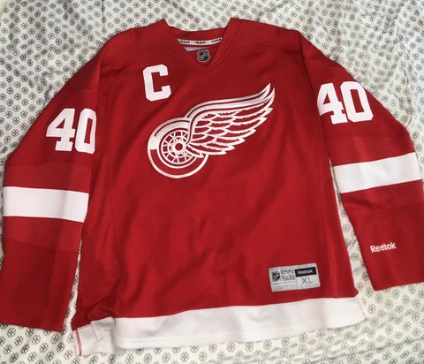 Henrik Zetterberg Detroit Redwings Reebok Edge Hockey Jersey  XL Cover