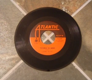 45 RPM Rock By Jimmy Ricks, "Trouble In Mind" on Atlantic - Imagen 1 de 2