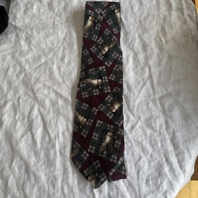 Мужской галстук Eddie Bauer 100% шелк для охоты на уток водоплавающих птиц - Изображение 1 из 3