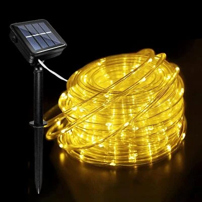 Solar 50-300 LEDs Fairy String Rope Strip Lights Waterproof Outdoor Garden Patio - Image 1 of 4