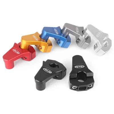 7/8" 22mm Front Handlebar Handle Fat Bar Mount Clamp Riser For Dirt Bike CNC Foto 1 de 4