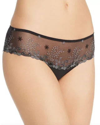 Pantalones cortos para mujer Simone Perele negros Delice L65303 talla 2 EUR Foto 1 de 4