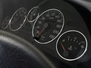 Per Peugeot 405 1986-1997 Anelli Alluminio Strumenti Strumentazione 5 pezzi - Foto 1 di 9