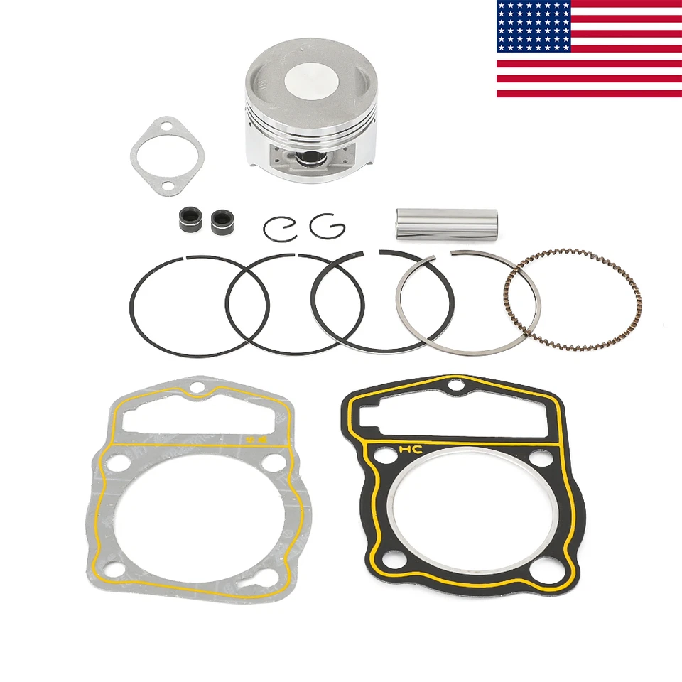 Kit de anillo de pistón y pasador de junta estándar 63,5 mm para Honda CRF150F 2003 2004 2005 Foto 1 de 4