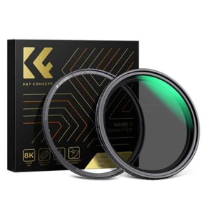 K&F Magnetic Variable ND2-ND32 Filters+Magnetic Filter Basic Ring Kit 49mm-82mm - Picture 1 of 12