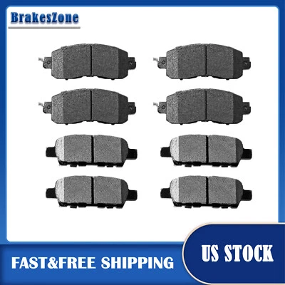 Pastillas de freno delanteras traseras cerámicas aptas para Nissan Altima 2013 2014-2018 izquierda derecha Foto 1 de 4