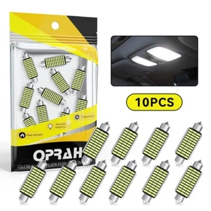 10x C5W LED 31MM 36MM 39MM 41MM CANBUS Blanco Coche Bombillas Cúpula Festón Lectura 12V - Imagen 1 de 10