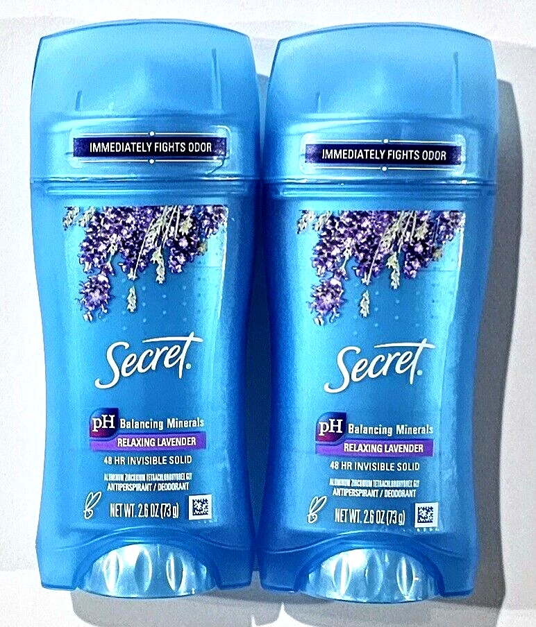 6pk Secret Fresh Luxe Lavender Invisible Solid Deodorant