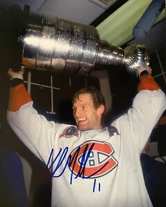 Kirk Muller Signed Montreal Canadiens Stanley Cup 8x10 Photo