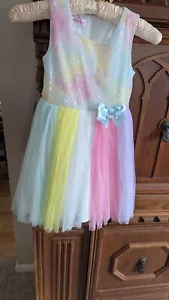 JESSICA ANN Pastel Sequins & Tulle Special Occasion Dress Size 5 - Picture 1 of 2