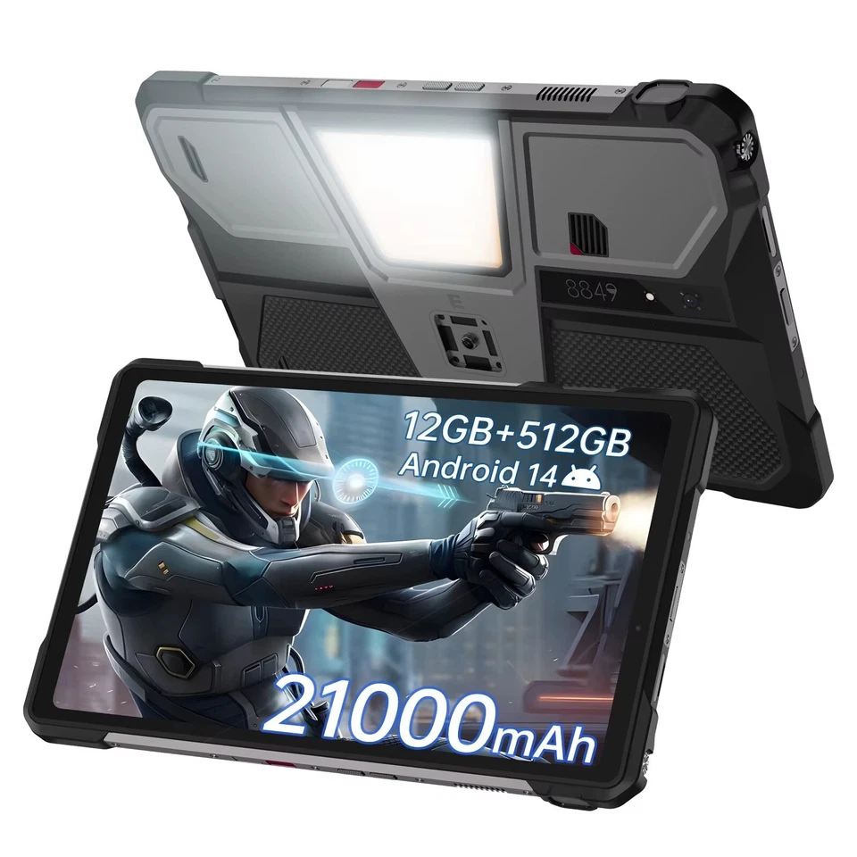 8849 TANK PAD E Unihertz Robust DLP Projector Tablet 10.95" 21000mAh 24GB+512GB - Bild 1 von 4