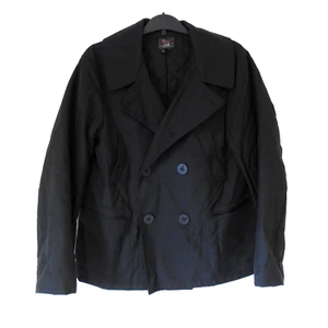 Woolrich Woolen Mills Jacket - Size L – Black - Made in USA – Nautical Buttons - Picture 1 of 18