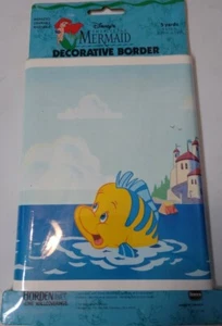 Disney Little Mermaid Wallpaper Decorative Border Prepasted Border  - Picture 1 of 3