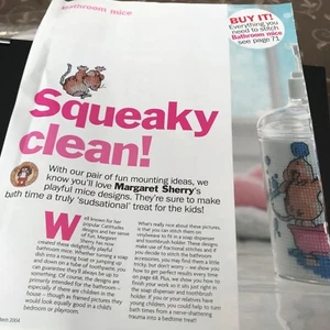 "Squeaky Clean" Cross Stitch Chart (Pages taken from a Magazine) 11 - Picture 1 of 4