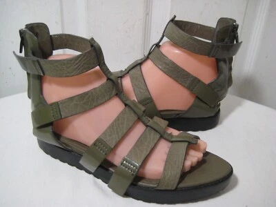 Sandalias Alexander Wang Saskia de cuero verde oliva zapatos para mujer talla 38 Foto 1 de 4