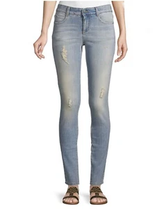 Stella McCartney The Skinny Long Distressed Jeans Blauwal Größe 25 / 2 ITALY - Bild 1 von 4