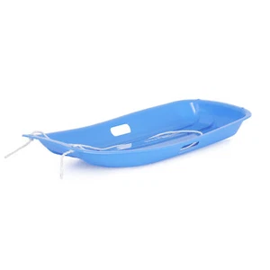 Slippery Racer Downhill Sprinter Kids Toddler Plastic Toboggan Snow Sled, Blue - Picture 1 of 10