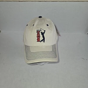 PGA Tour Hat Cap Adjustable Strapback Beige By The Game Nwot - Picture 1 of 7
