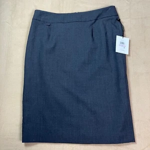 Calvin Klein Suits Women's Pencil Straight Skirt Size 6 Charcoal Gray Lined NWT - Picture 1 of 18