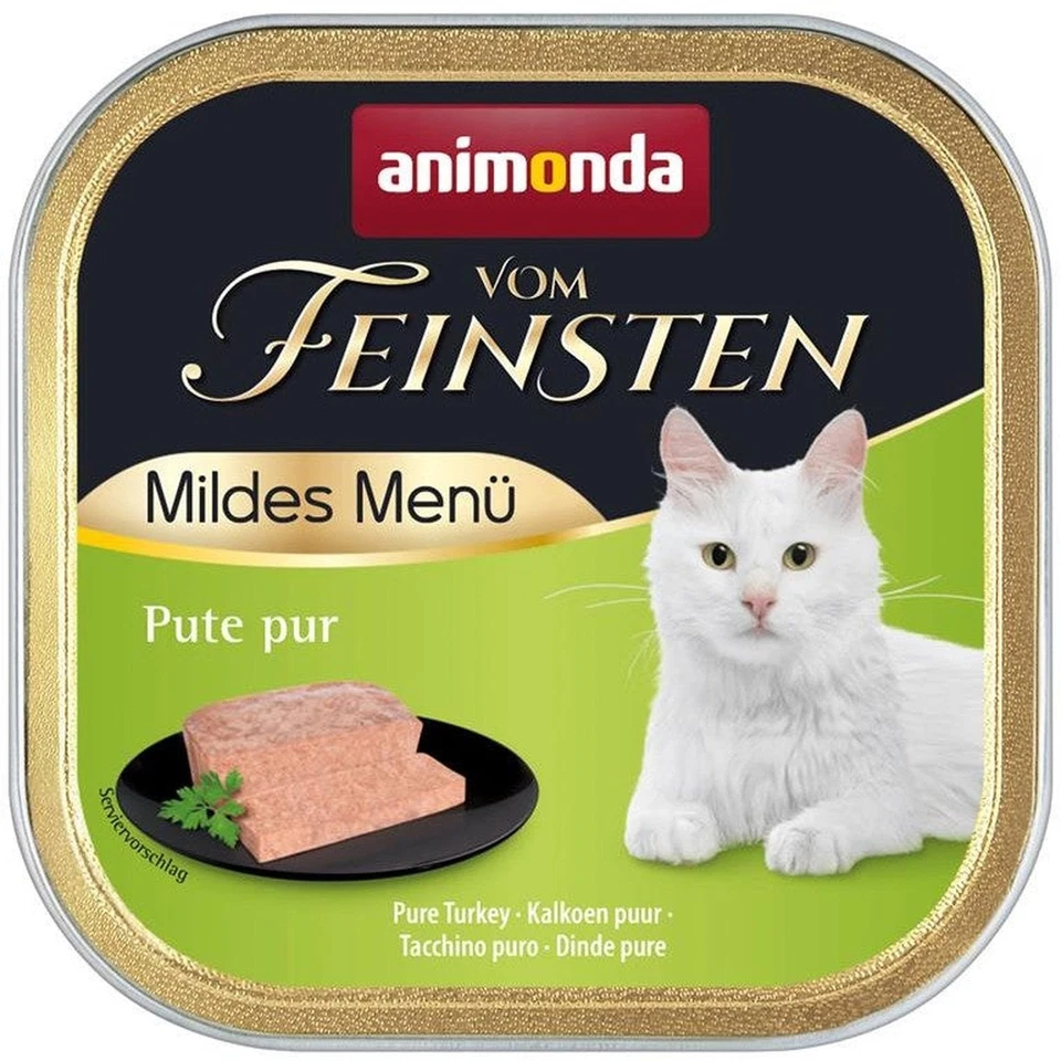 adult Katzenfutter Nassfutter für ausgewachsene Katzen mildes Menü Pute Pur 3... - Bild 1 von 1