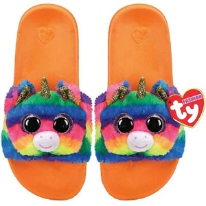 Ty Gemma Einhorn Mode Pool Slides Kinder Kinder Größe 7,125" L Small (11-13) - Bild 1 von 1