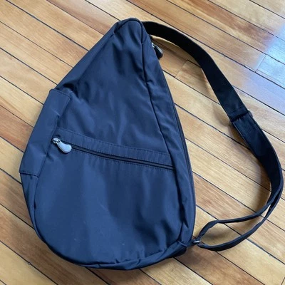 AmeriBag Healthy Back Bag Black Nylon Sling Backpack Comfort Travel - Image 1 of 4