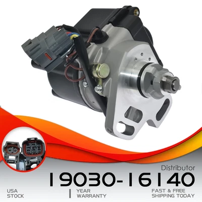 Ignition Distributor 19030-16140 For 1990-1992  Toyota Corolla Celica Geo Prizm Foto 1 de 4