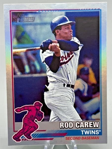 2025 Topps Heritage #76R-9 Rod Carew 1976 Redefined SP Foil - Picture 1 of 2