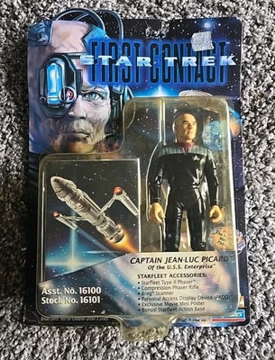 Película Capitán Picard Star Trek - First Contact Playmates 1996 Foto 1 de 4