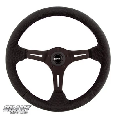 Grant 3 Spoke 13.75" Sure Grip Steering Wheel 3" Dish & Adapter Polaris RZR ALL Foto 1 de 4