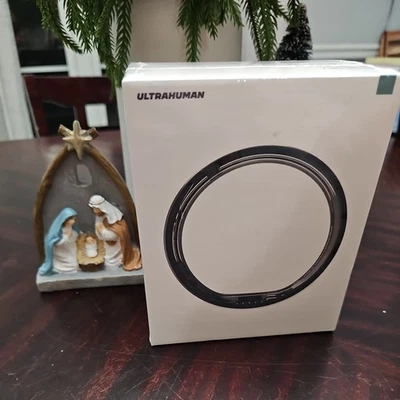 Ultrahuman Ring AIR, RAW TITANIUM, Size 9 - Smart Ring Wearable NEW SEALED - Image 1 of 2