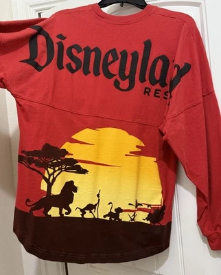 Disney Lion King Disneyland Resort Red Spirit Jersey Top Shirt Womens Medium - Image 1 of 3