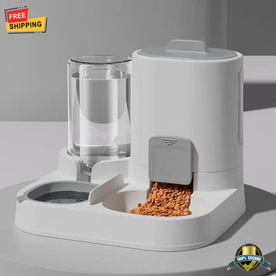 1 pieza Dispensador Automático de Agua para Gatos Alimentador por Gravedad a Prueba de Derrames Gran Capacidad Foto 1 de 4