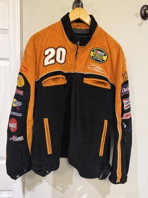 Tony Stewart #20 Suade NASCAR Jacket, Wilson Leather, Chase Authentics, Medium - Image 1 of 4