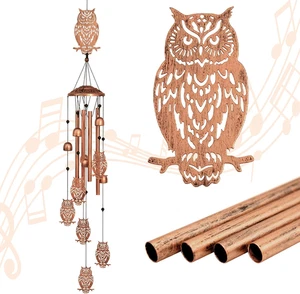 Owl Wind Chimes for Outside,Metal Windchimes,Owl Gifts for Women/Men,Wind Chime - Picture 1 of 12