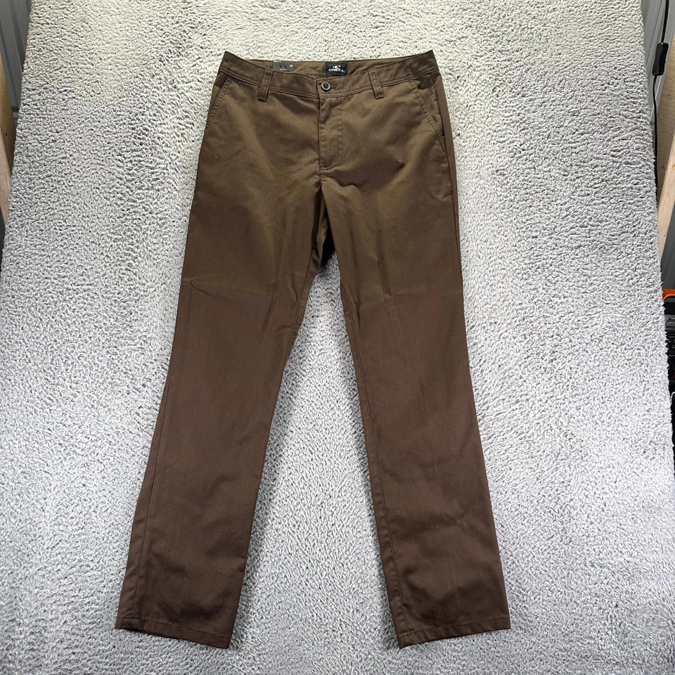 Oneill Pants Mens 32x32 Brown Polyester Chino Classic Workwear Travel Preppy - Image 1 of 4