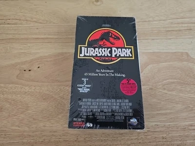 NEW 1993 Jurassic Park Sealed VHS Tape With MCA Watermarks! Original! - Image 1 of 4
