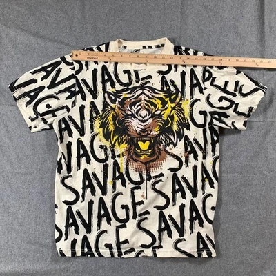 Рубашка женская South Pole Savage Tiger большая белая повседневная с коротким рукавом  - Изображение 1 из 4