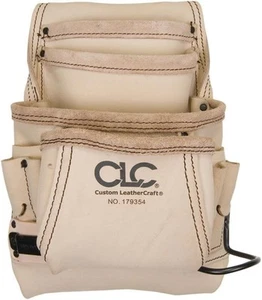 CLC Custom Leathercraft 179354 Carpenter's Nail and Tool Bag 10-Pocket, Tan  - Picture 1 of 1