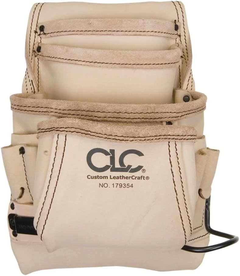 CLC Custom Leathercraft 179354 Carpenter's Nail and Tool Bag 10-Pocket, Tan  - Image 1 of 1