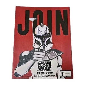 Star Wars Clone Wars Republic Heroes Original Insert Ad 5" X 4" Promo Brochure - Picture 1 of 3