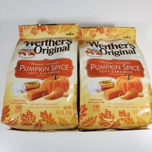 2 Paquetes Werthers Original Calabaza Especias Caramelos Suaves Edición Limitada 28/02/26 - Imagen 1 de 5
