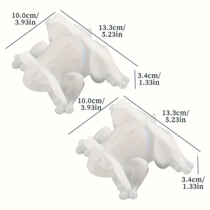 Confezione Da 2 Stampi in Silicone a Forma Di Rana, per Fusione Di Resina, Stamp - Foto 1 di 13