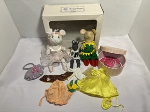 American Girl Angelina Ballerina Box Set With Outfits Hat Box 2 Mice READ - Picture 1 of 18