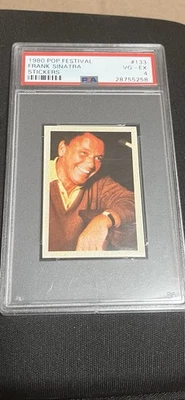 Frank Sinatra 1980 Pop Festival Sticker  #133 PSA 4 --1/1 (only 1 graded higher) - Image 1 of 2
