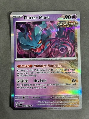 Flutter Mane 078/162 Sv05: Temporal Forces Holo Rare NM Pokemon Card 2024 - Image 1 of 2
