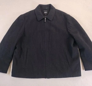 Cardinal Of Canada Luxury Collection Bomber Jacket Men's XXL Black Wool Blend  - Picture 1 of 15